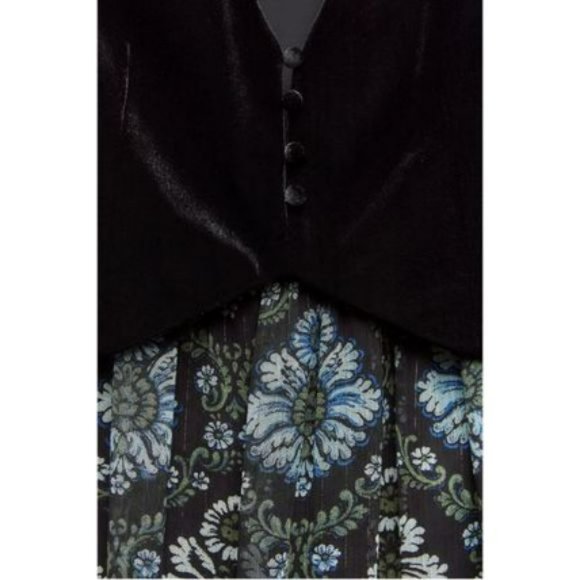 ZARA PRINTED DRESS WITH VEST - Picture 7 of 8